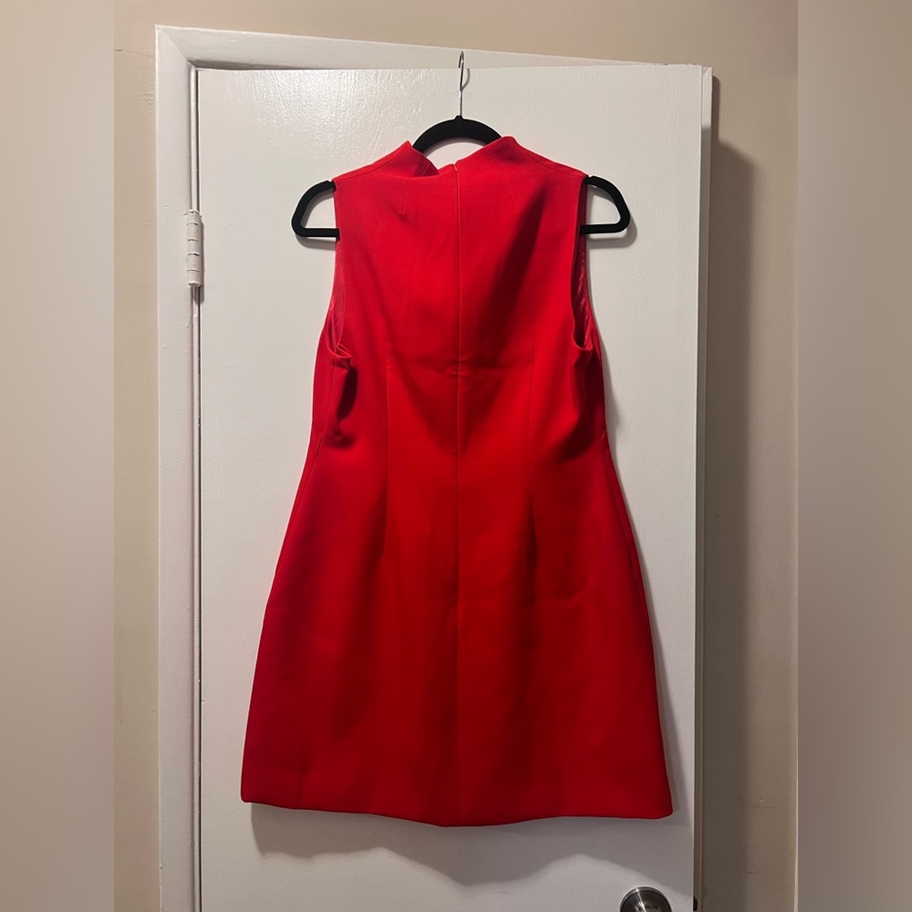 NWT Karen Millen Wrap Neck Tailored Mini Dress, Size 8P - Picture 6 of 8